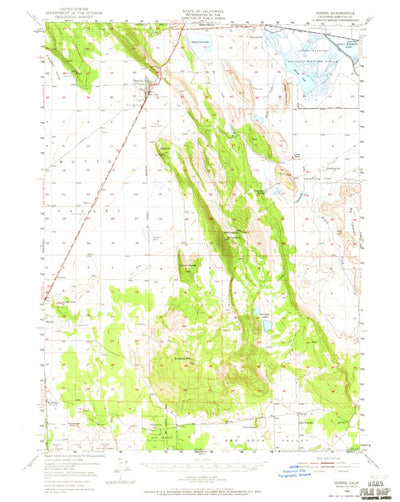 United States Geological Survey Dorris, CA (1950, 62500-Scale) digital map