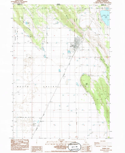 United States Geological Survey Dorris, CA (1985, 24000-Scale) digital map