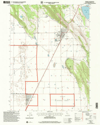 United States Geological Survey Dorris, CA (2001, 24000-Scale) digital map