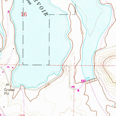 United States Geological Survey Dorris Reservoir, CA (1963, 24000-Scale) digital map