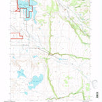 United States Geological Survey Dorris Reservoir, CA (1993, 24000-Scale) digital map