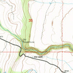 United States Geological Survey Dorris Reservoir, CA (1993, 24000-Scale) digital map