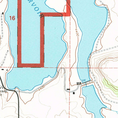 United States Geological Survey Dorris Reservoir, CA (1993, 24000-Scale) digital map