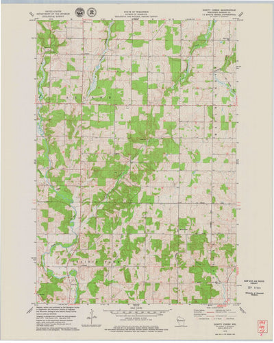 United States Geological Survey Dorrity Creek, WI (1978, 24000-Scale) digital map