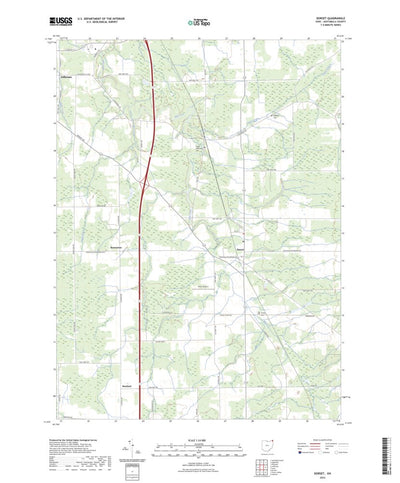 United States Geological Survey Dorset, OH (2023, 24000-Scale) digital map
