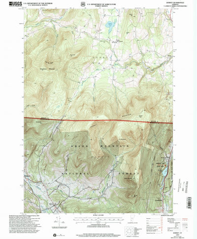United States Geological Survey Dorset, VT (1997, 24000-Scale) digital map