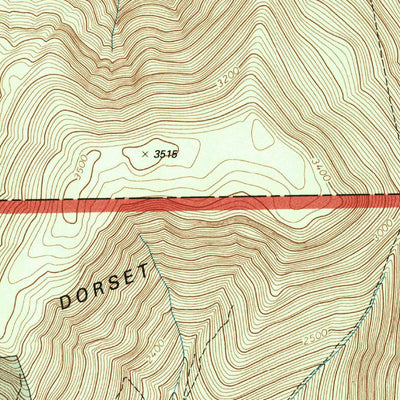 United States Geological Survey Dorset, VT (1997, 24000-Scale) digital map