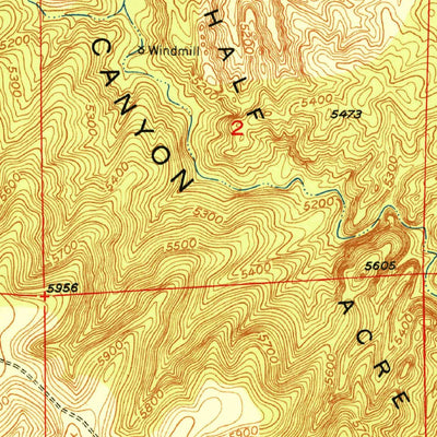 United States Geological Survey Dorsey Ranch, NM (1951, 24000-Scale) digital map
