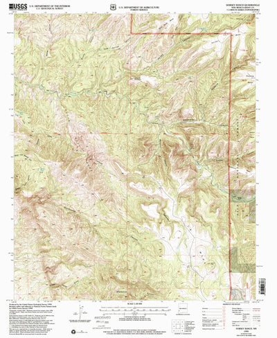 United States Geological Survey Dorsey Ranch, NM (1999, 24000-Scale) digital map