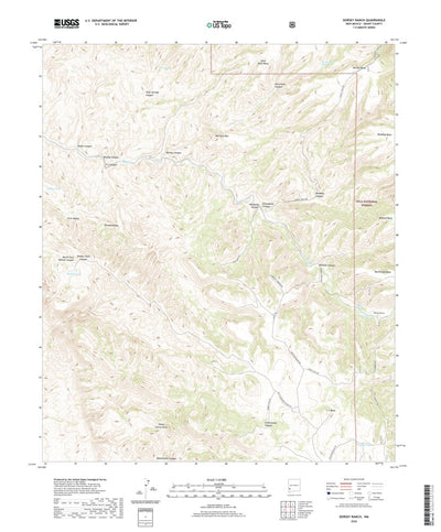 United States Geological Survey Dorsey Ranch, NM (2020, 24000-Scale) digital map