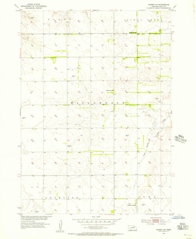 United States Geological Survey Dorsey SW, NE (1954, 24000-Scale) digital map