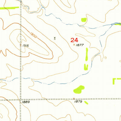 United States Geological Survey Dorsey SW, NE (1954, 24000-Scale) digital map