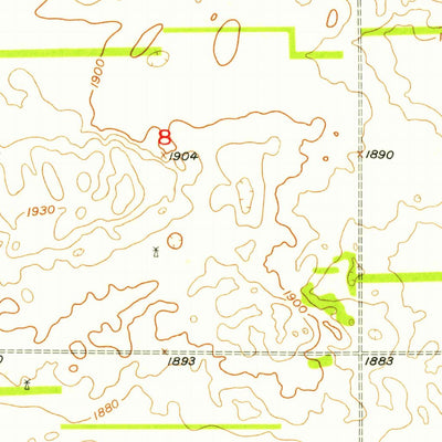 United States Geological Survey Dorsey SW, NE (1954, 24000-Scale) digital map