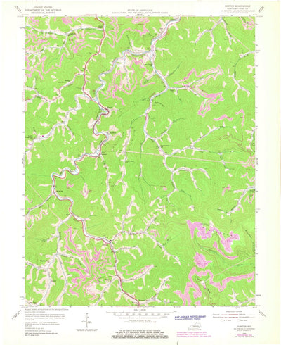 United States Geological Survey Dorton, KY (1954, 24000-Scale) digital map