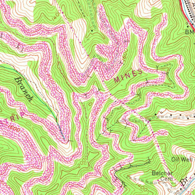 United States Geological Survey Dorton, KY (1954, 24000-Scale) digital map