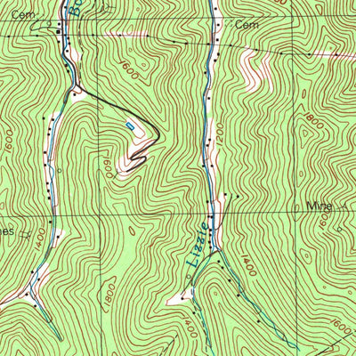 United States Geological Survey Dorton, KY (1992, 24000-Scale) digital map