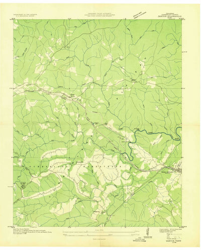 United States Geological Survey Dorton, TN (1936, 24000-Scale) digital map