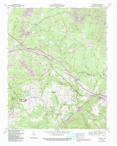 United States Geological Survey Dorton, TN (1946, 24000-Scale) digital map