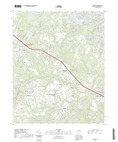 United States Geological Survey Dorton, TN (2022, 24000-Scale) digital map