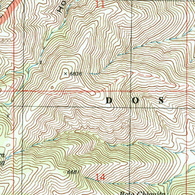 United States Geological Survey Dos Cabezas, AZ (1996, 24000-Scale) digital map