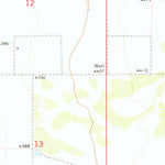 United States Geological Survey Dos Cabezas SW, AZ (1974, 24000-Scale) digital map