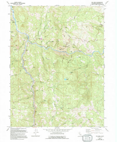 United States Geological Survey Dos Rios, CA (1967, 24000-Scale) digital map