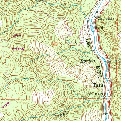 United States Geological Survey Dos Rios, CA (1967, 24000-Scale) digital map