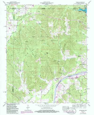 United States Geological Survey Doskie, MS-TN (1950, 24000-Scale) digital map