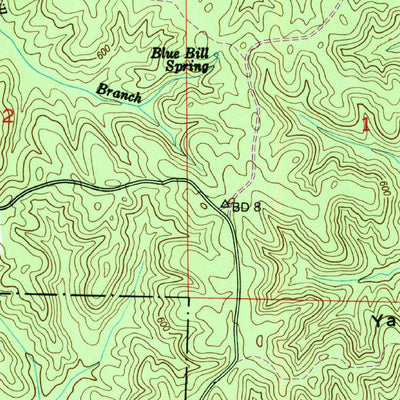 United States Geological Survey Doskie, MS-TN (1950, 24000-Scale) digital map