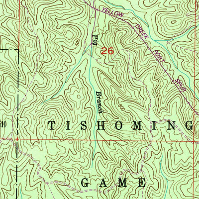 United States Geological Survey Doskie, MS-TN (1950, 24000-Scale) digital map