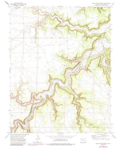 United States Geological Survey Doss Canyon North, CO (1972, 24000-Scale) digital map