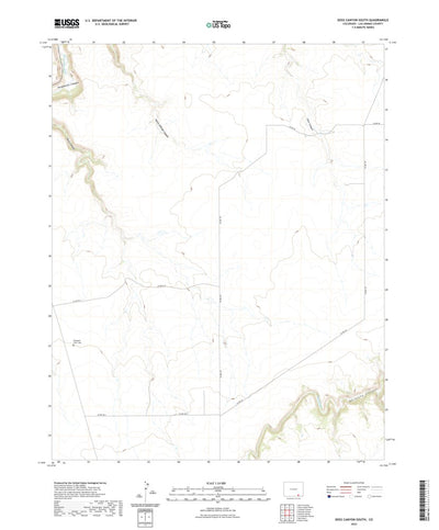 United States Geological Survey Doss Canyon South, CO (2022, 24000-Scale) digital map