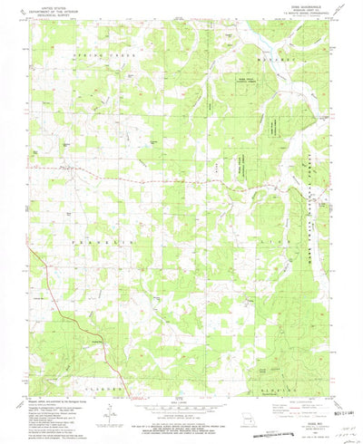 United States Geological Survey Doss, MO (1981, 24000-Scale) digital map
