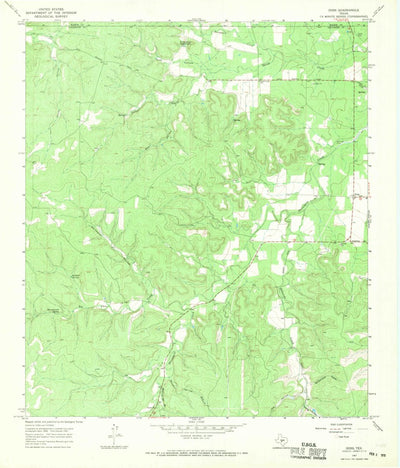 United States Geological Survey Doss, TX (1967, 24000-Scale) digital map