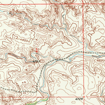 United States Geological Survey Doty Hill, WY (1950, 24000-Scale) digital map