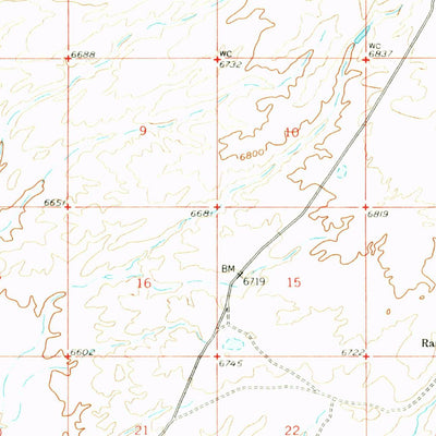 United States Geological Survey Doty Mountain, WY (1957, 62500-Scale) digital map