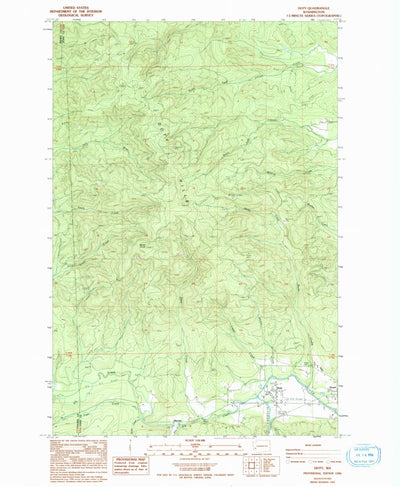 United States Geological Survey Doty, WA (1986, 24000-Scale) digital map