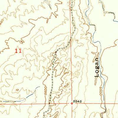 United States Geological Survey Double Butte, WY (1952, 24000-Scale) digital map