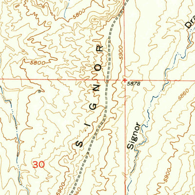United States Geological Survey Double Butte, WY (1952, 24000-Scale) digital map