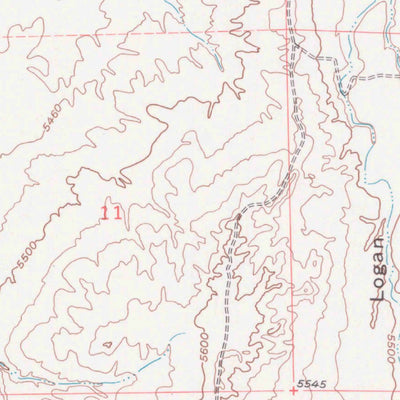 United States Geological Survey Double Butte, WY (1957, 24000-Scale) digital map