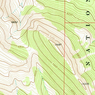 United States Geological Survey Double Falls, MT (1970, 24000-Scale) digital map