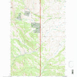United States Geological Survey Double Falls, MT (1995, 24000-Scale) digital map