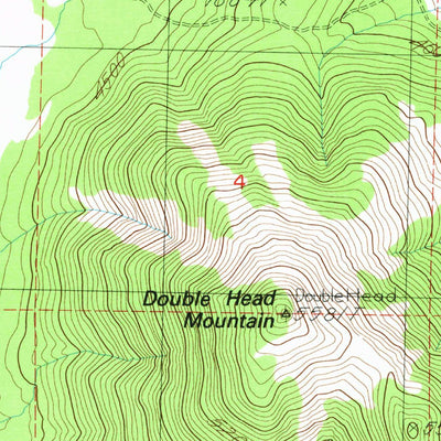 United States Geological Survey Double Head Mountain, CA (1988, 24000-Scale) digital map