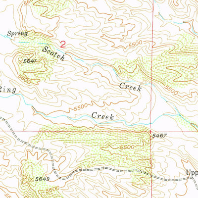 United States Geological Survey Double L Ranch, WY (1953, 24000-Scale) digital map