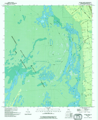 United States Geological Survey Double Lakes, GA (1994, 24000-Scale) digital map