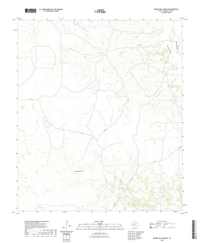 United States Geological Survey Double Mill Draw SE, TX (2022, 24000-Scale) digital map