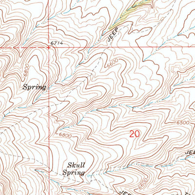 United States Geological Survey Double Mountain, NV (1971, 24000-Scale) digital map