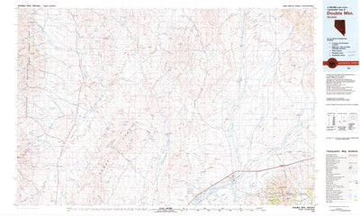 United States Geological Survey Double Mountain, NV (1981, 100000-Scale) digital map