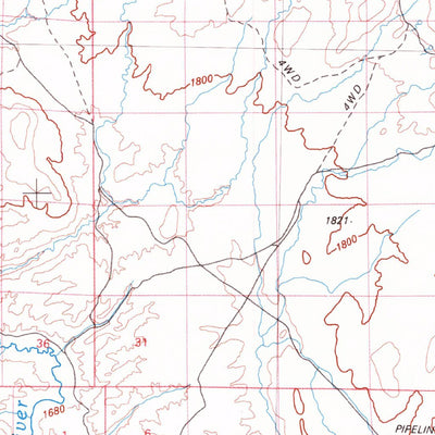 United States Geological Survey Double Mountain, NV (1981, 100000-Scale) digital map