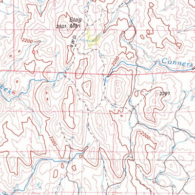 United States Geological Survey Double Mountain, NV (1981, 100000-Scale) digital map